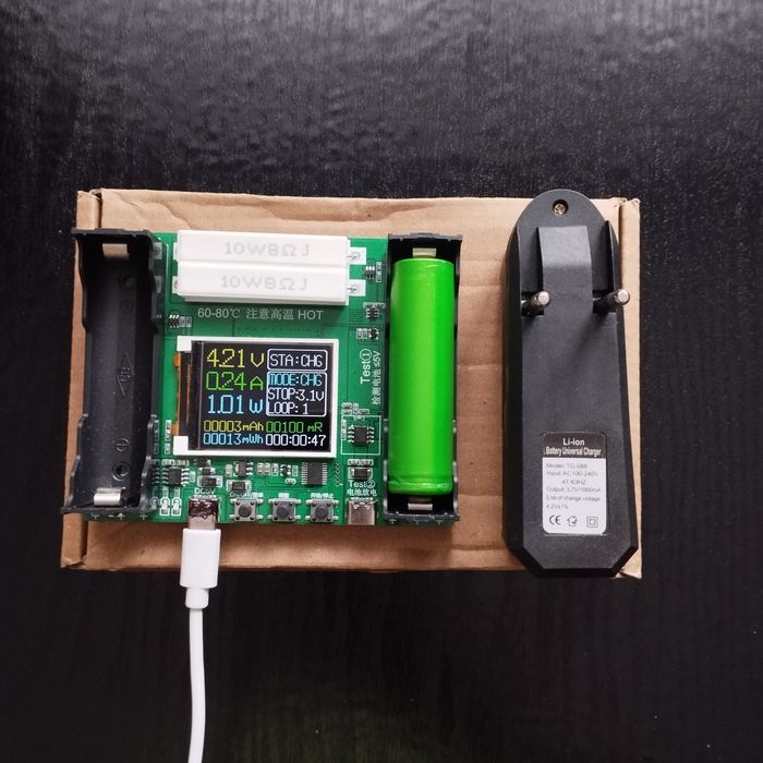 Тестер емкості для Li-ion акумуляторів 18650