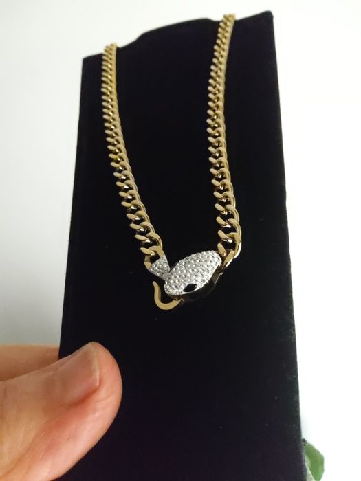 Colar da GB cabeça de cobra com brilhantes