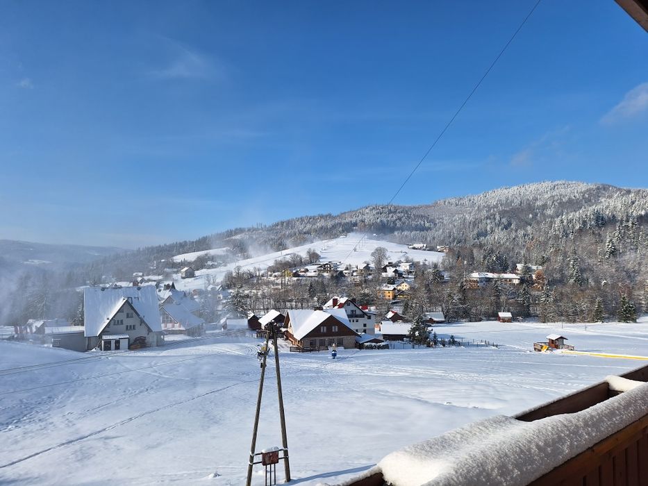 Wynajem kwater,stok Cieńków Wisła,wyjazd z domu na trasę