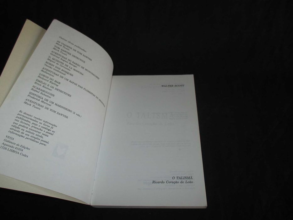 Livro O Talismã Walter Scott