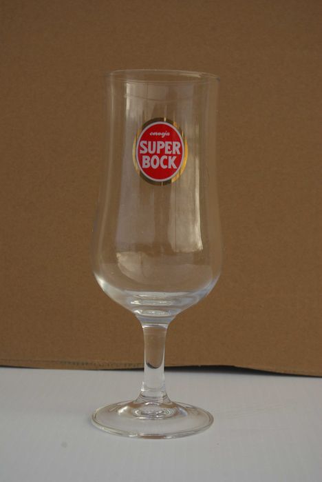 9 copos cerveja, Tulipa Super Bock, 30 cl