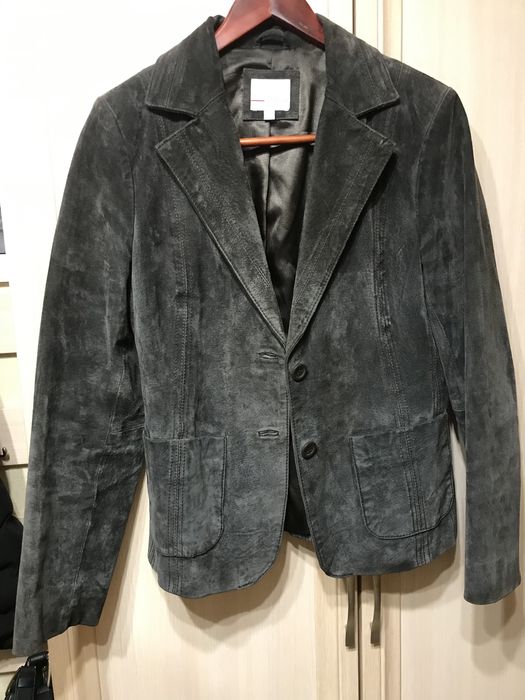 Піджак в ідеалі нат. замша s-m