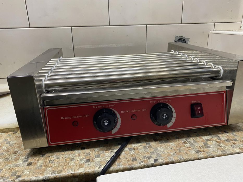 Гриль Роликовий Для Сосисок- Ковбасок Хот-Дог На 9 Роликів