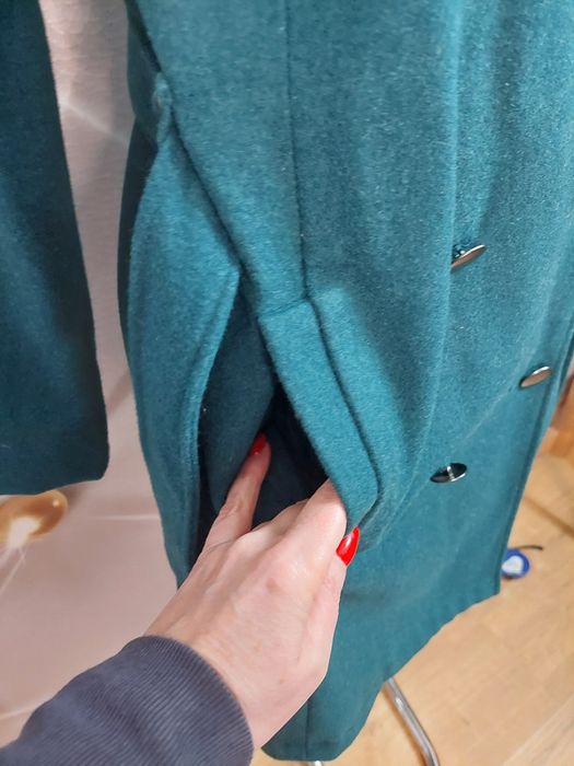 Piękny wełniany płaszcz damski Massimo rozm XL