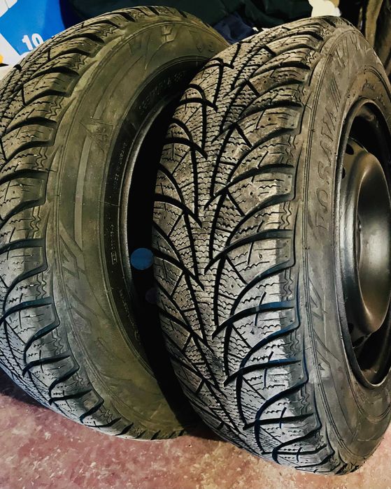 Зимние колеса в сборе 185/70 R14 Идеал + Колпаки