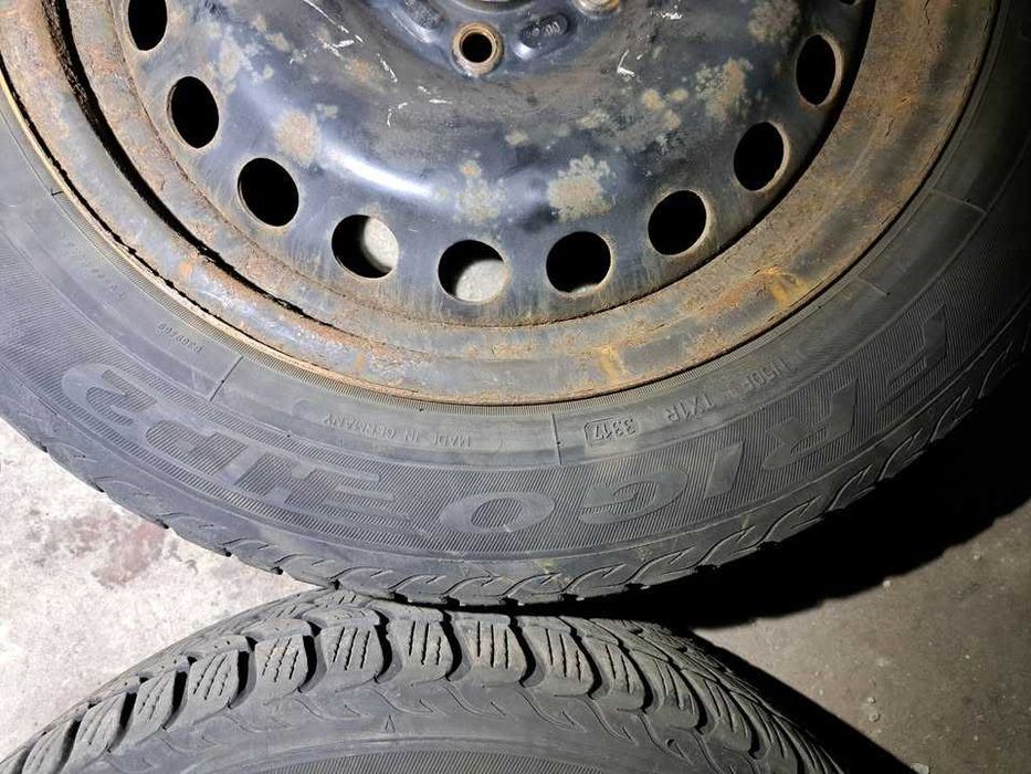 4 koła Ford Dębica Frigo HP 2 + kołpaki Ford + czujniki ciśnienia TPMS