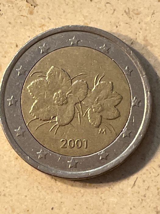 Moeda Finlandesa de 2 euros de 2011 e 2001
