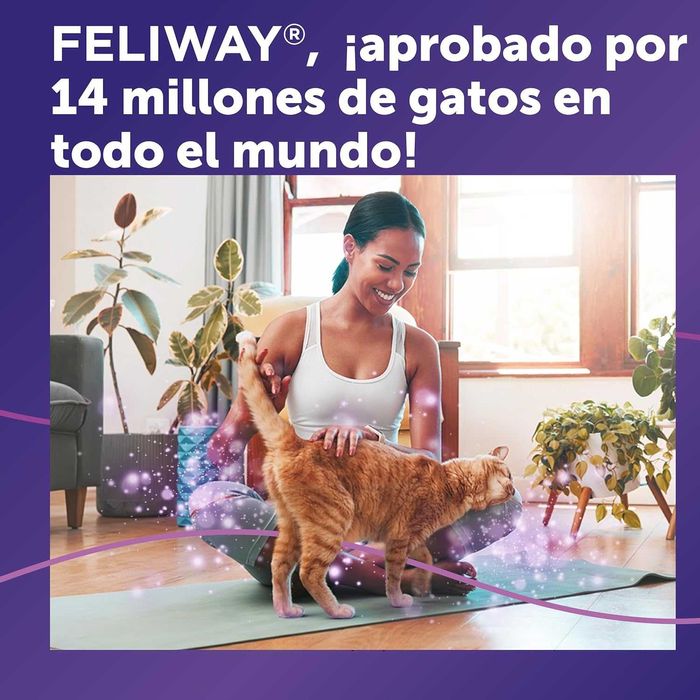 FELIWAY Classic - Difusor + Recarga de feromonas calmantes para gatos - Ajuda a reduzir o stress.