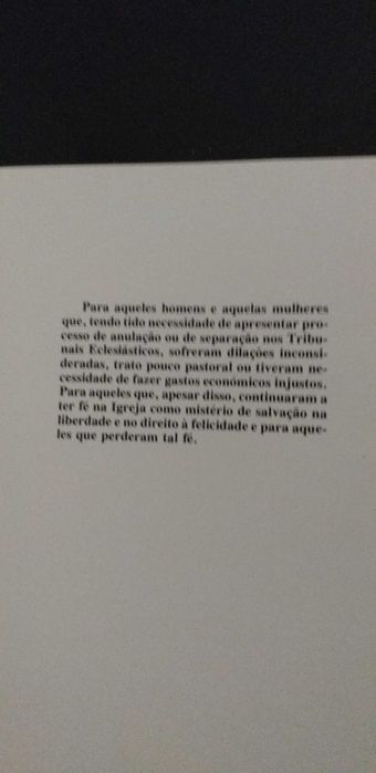 Livro sobre as vontades de anulação dos matrimônios pela igreja