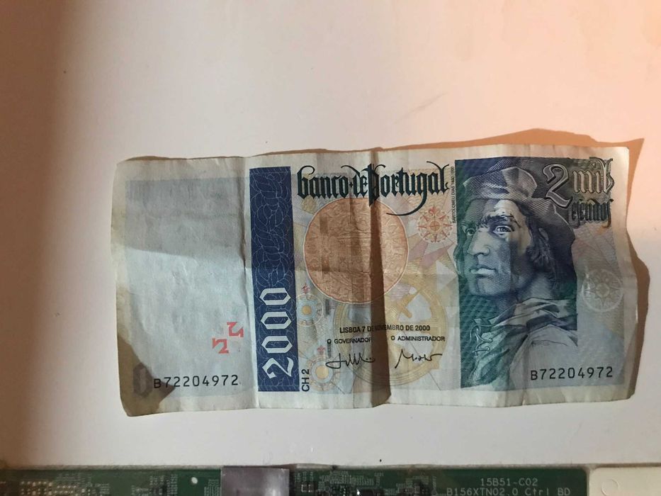 Nota 2000 Escudos Chapa 2 – 7 novembro 2000 - Bartolomeu Dias