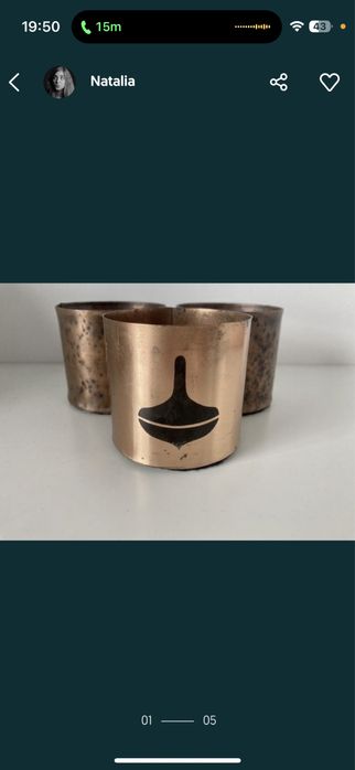 Recznie robione miedziane doniczki