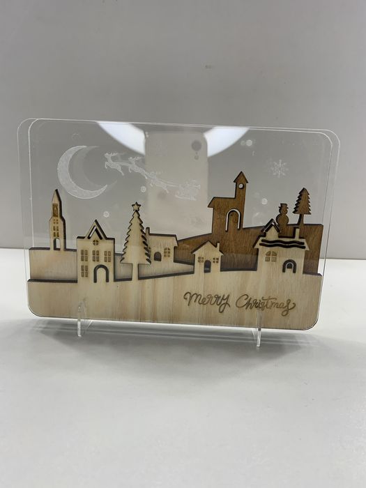 Новорічний декор, еко декор з фанери ,  композиції  новорічні