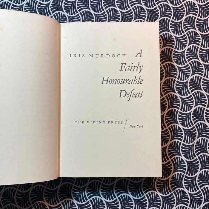 A Fairly Honourable Defeat (1st. edition) - Iris Murdoch