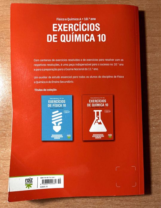 Exercícios de Química 10 - Física e Química A - 10.º ano
