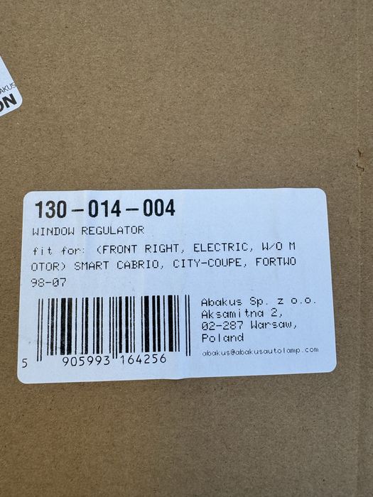 Elevador vidro smart direito