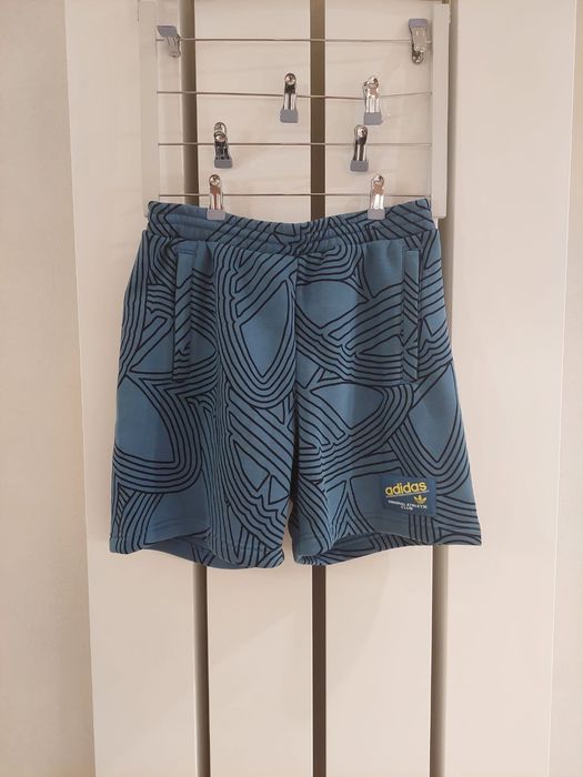 spodenki szorty adidas niebieskie rozm S