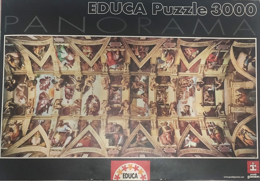Puzzle Educa 3000 Peças - Capela Sistina - Michelangelo Buonarroti.