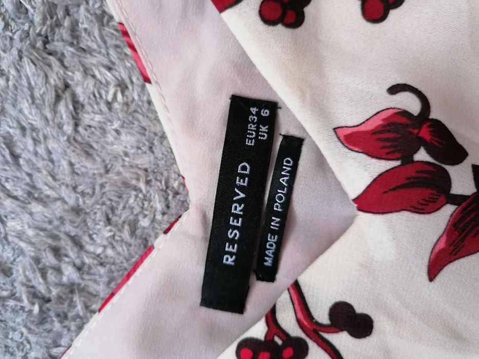 Reserved 34 ecru kwiaty ramiaczka lato