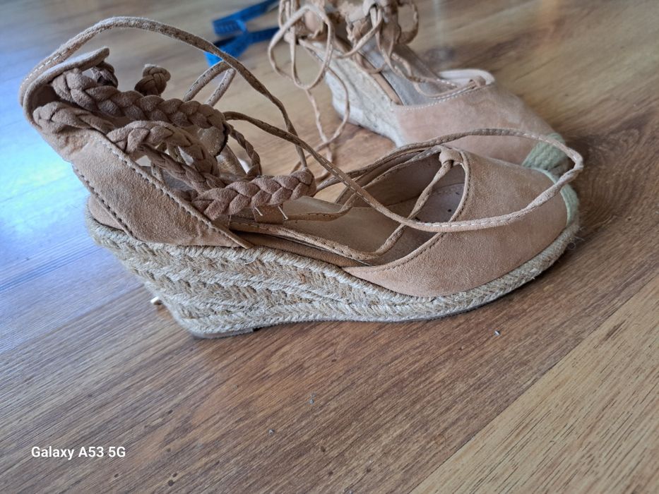 Buty letnie skórzane z rzemykami