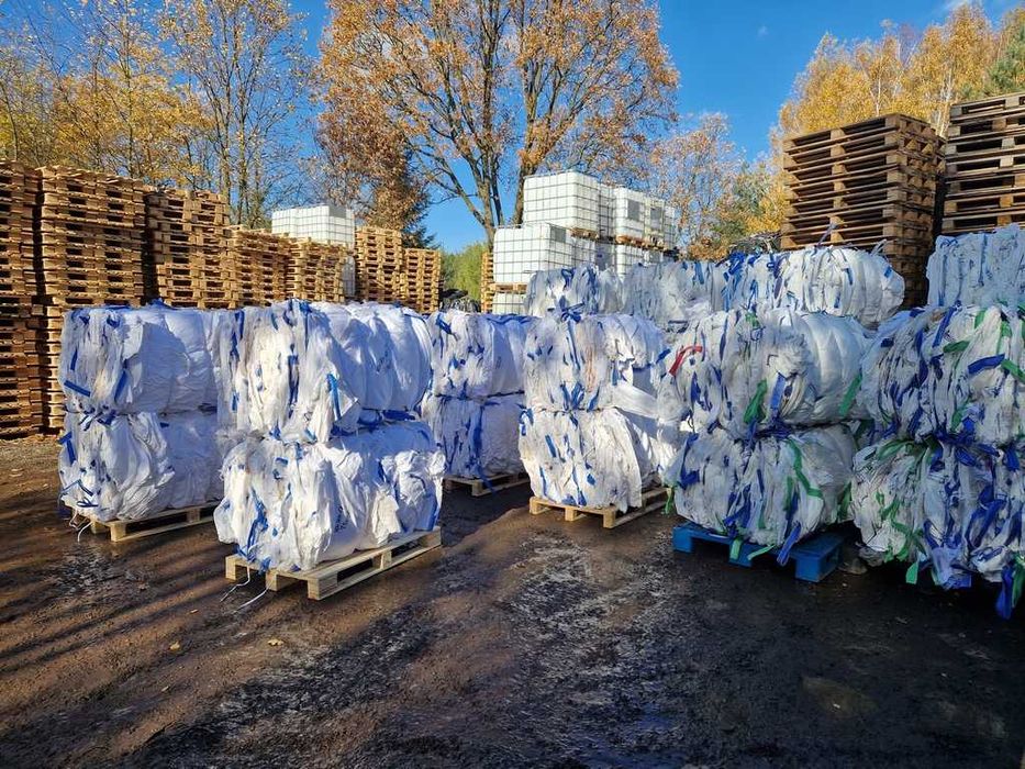 Worek Big Bag 100x100x100 cm z lejem, zbiór jabłek worki