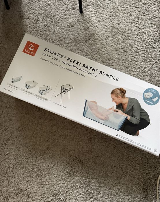 Набір Stokke Flexi Bath: ванночка складна та адаптер