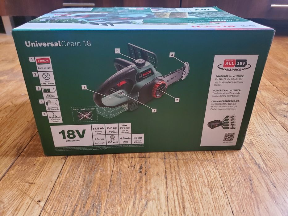 Akumulatorowa piła łańcuchowa