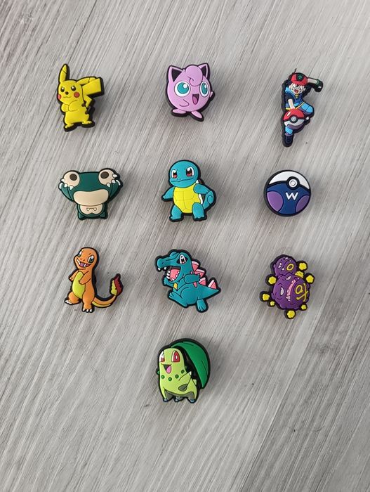 Przypinki ozdoby do butów Pokemon 10 szt