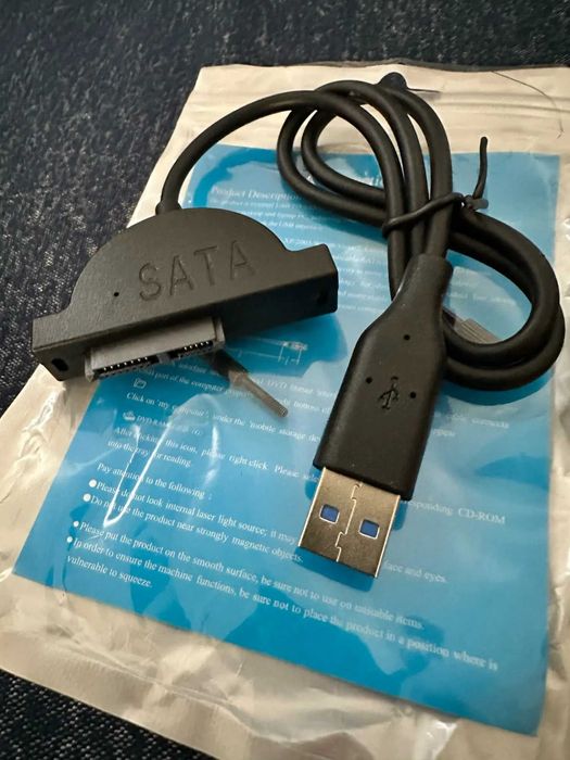 USB переходник CD/DVD конвертер USB3.0 адаптер 2.5