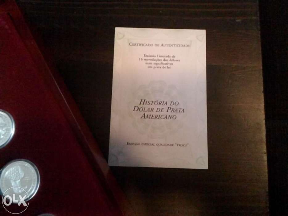 Moedas prata dolar americano