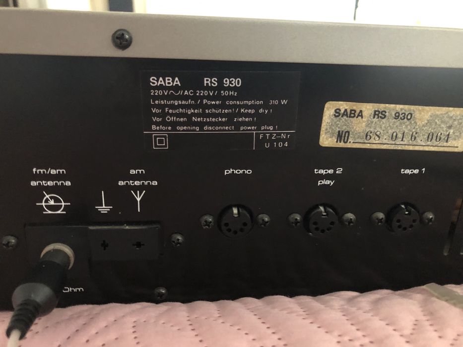 Amplituner Saba RS930