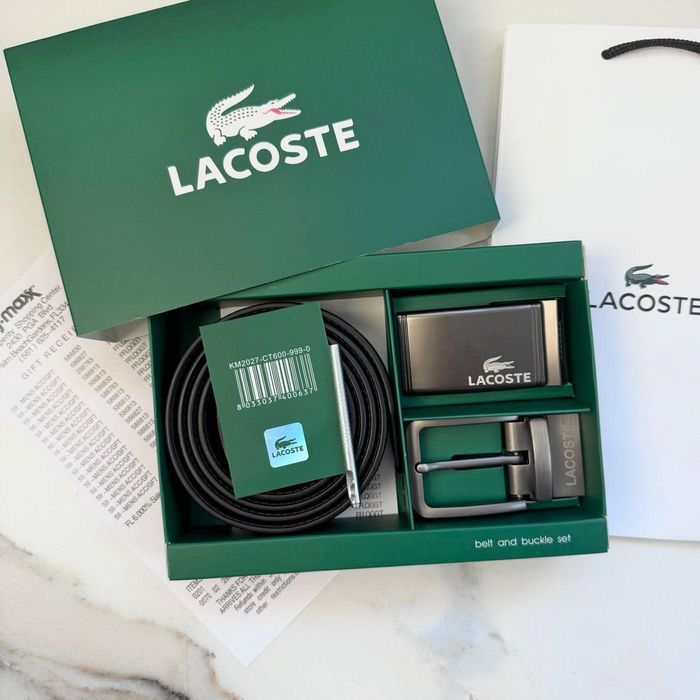 Ремінь чоловічий шкіряний із двома пряжками  CK  Boss  Tommy Lacoste Armani.