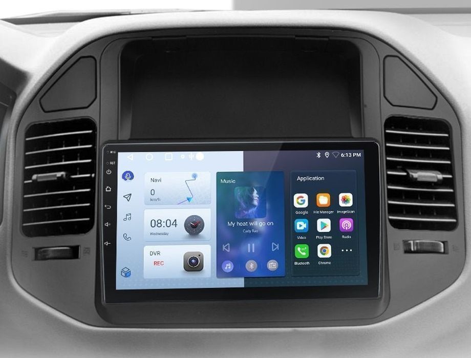 Radio Android 9” CarPlay Android Auto – Mitsubishi Pajero V60, V73