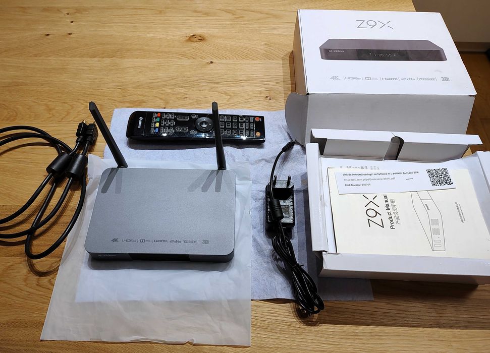 Zidoo Z9X Odtwarzacz sieciowy 4K HDR Dolby Vision nie Z9s stan idealny
