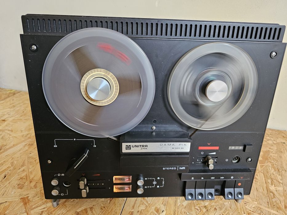 Magnetofon szpulowy Unitra ZRK M-2403 SD +  13 taśm