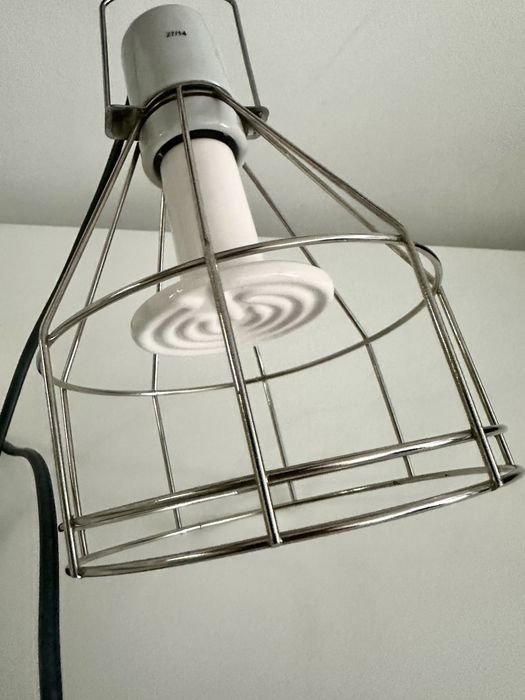 Suporte e lampada cerâmica de 100w para terrario