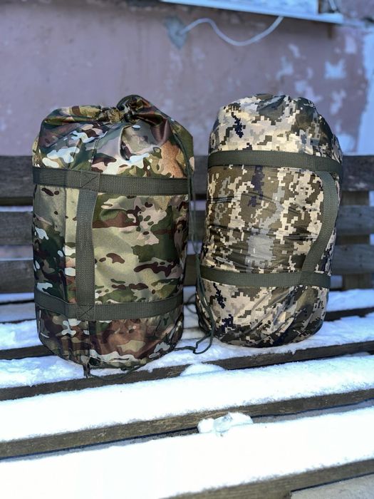 Сумка-чохол для спального мішка піксель/мультикам