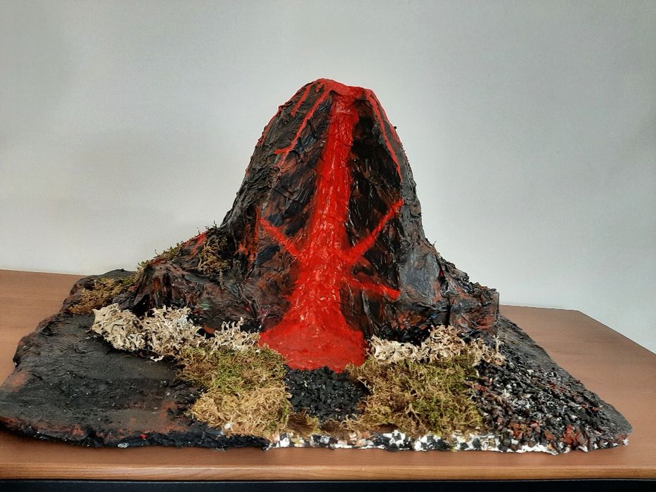 Wulkan, model 3D