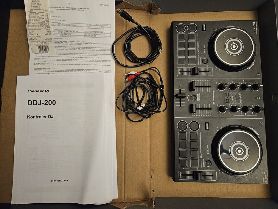 Pioneer DJ DDJ-200 箱付き Pioneer DDJ 200 kontroler DJski