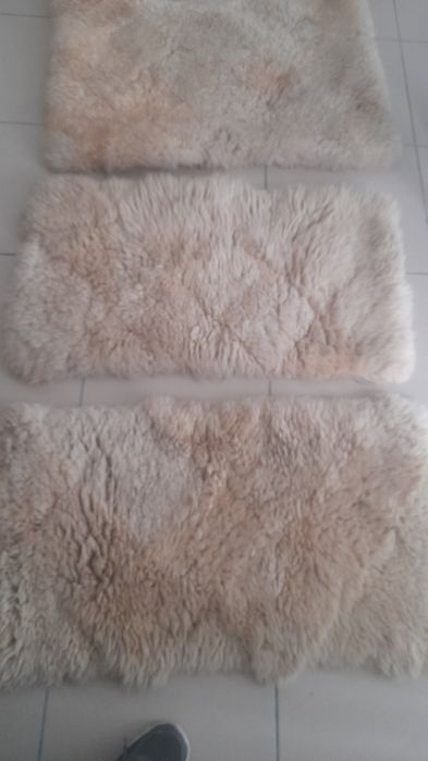 Tapetes em pele natural de ovelha