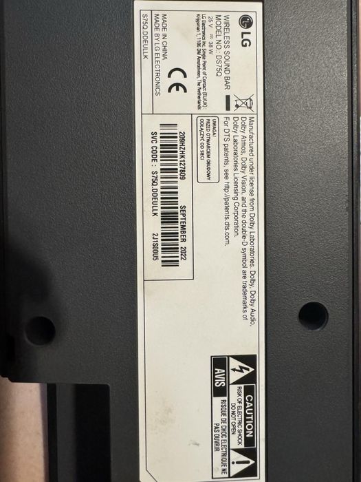 Саундбар LG S75Q