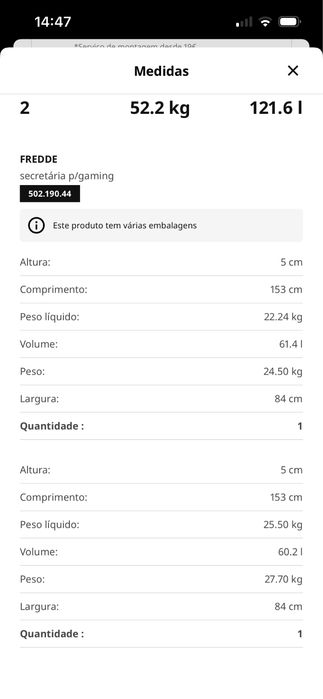 Vendo secretária FREDDE