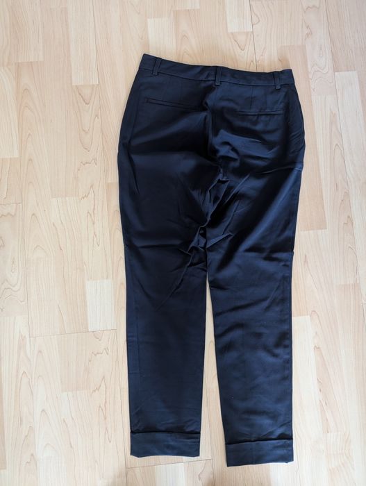 Eleganckie, granatowe spodnie damskie, Mango, 36