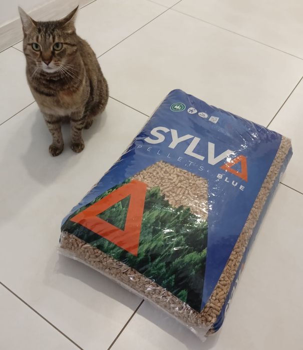Żwirek Pellet 15 kg drewniany SYLVA dla Kota Gryzoni 15 kg 40 l