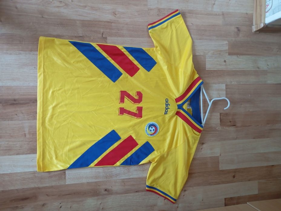 Koszulka Rumunia 1994 Retro Cheshescu