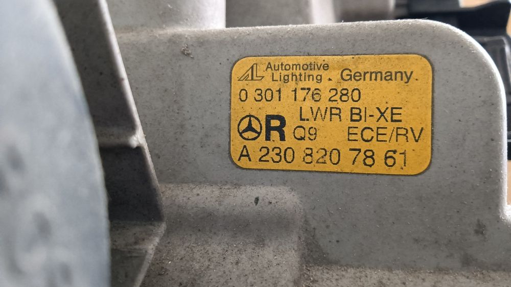 Ótica Mercedes SL r230 farol óptica xenon