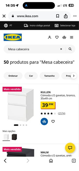 Cabeceira de cama como nova