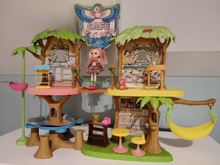 Enchantimals kawiarnia laleczka zwierzaczek kawiarenka