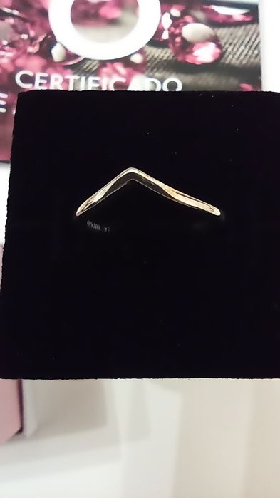 Anel Pandora polido Wishbone - NOVO