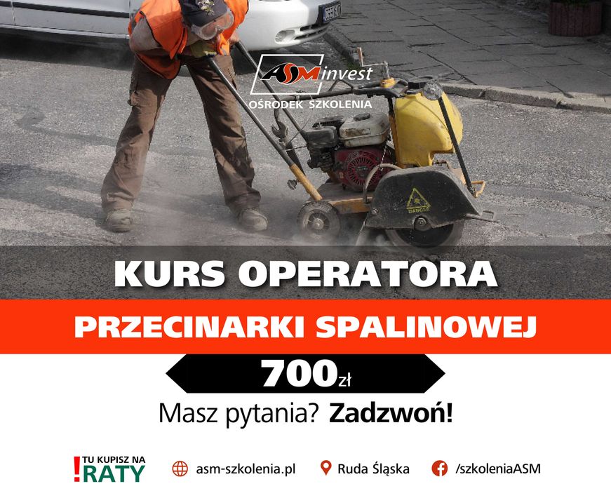 10.08.26 - Kurs na przecinarka spalinowa do nawierzchni dróg