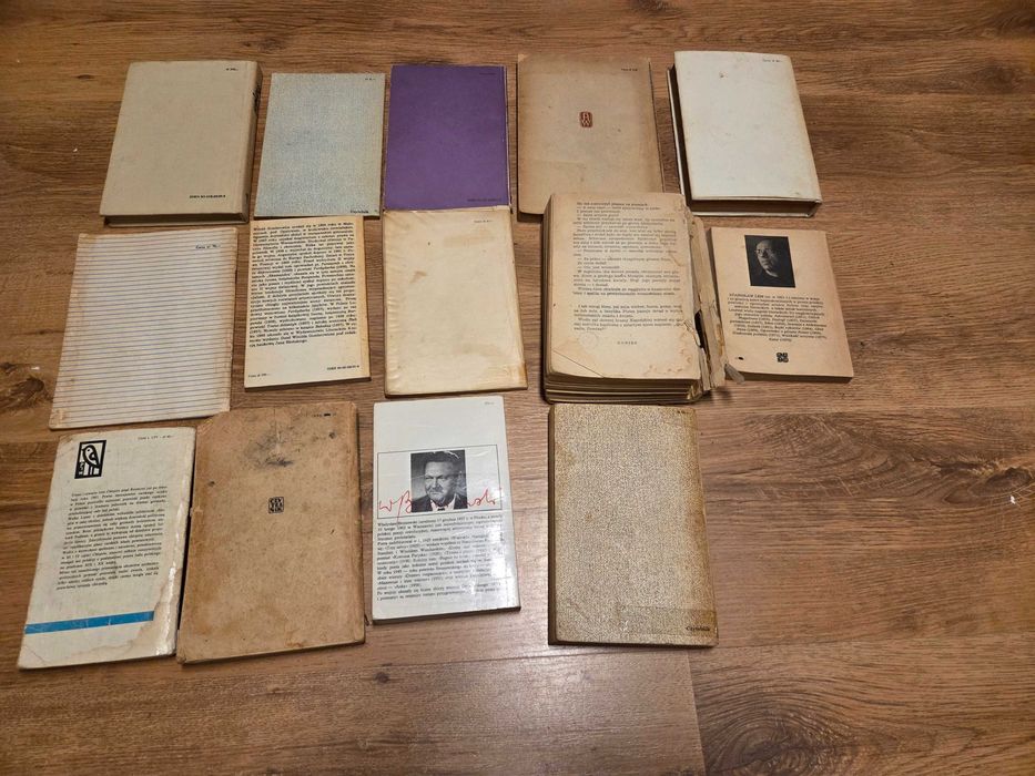 Zestaw książek lektury szkolne PRL Lem Gombrowicz 14 szt.